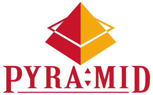 「ピラミッド」ロゴ